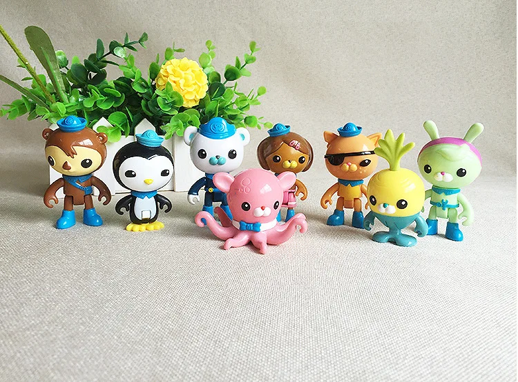 8 шт./партия octonauts фигурные игрушки Октонавты песо капитан Barnacles kwazii shellington Dashi Tweak Inkling octonauts brinquedos