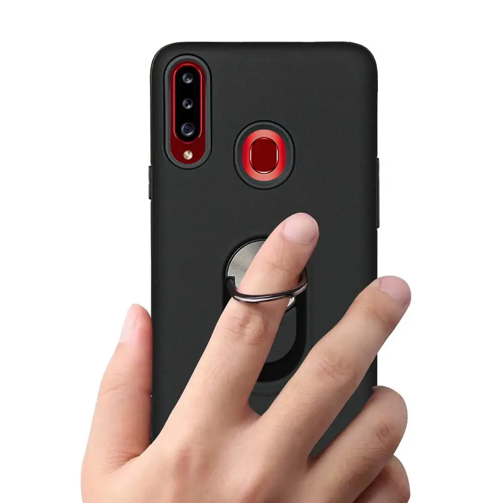 Роскошный противоударный чехол с магнитным кольцом-кронштейном для Samsung galaxy A70 A60