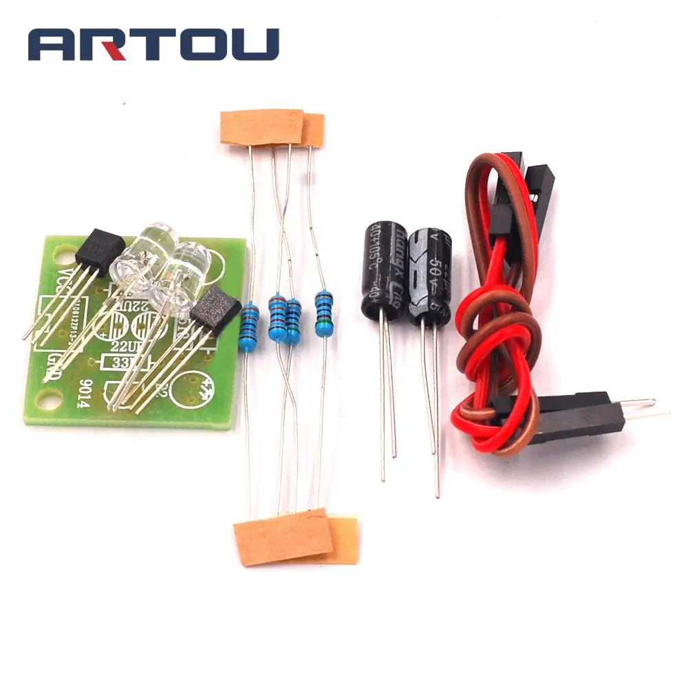 Набор для самостоятельной сборки 5 мм Светодиодная простая схема вспышки простой