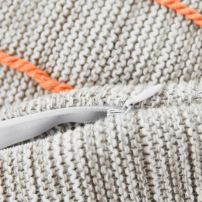 Современный чехол для подушки Хлопковый наволочка с кисточками контрастных