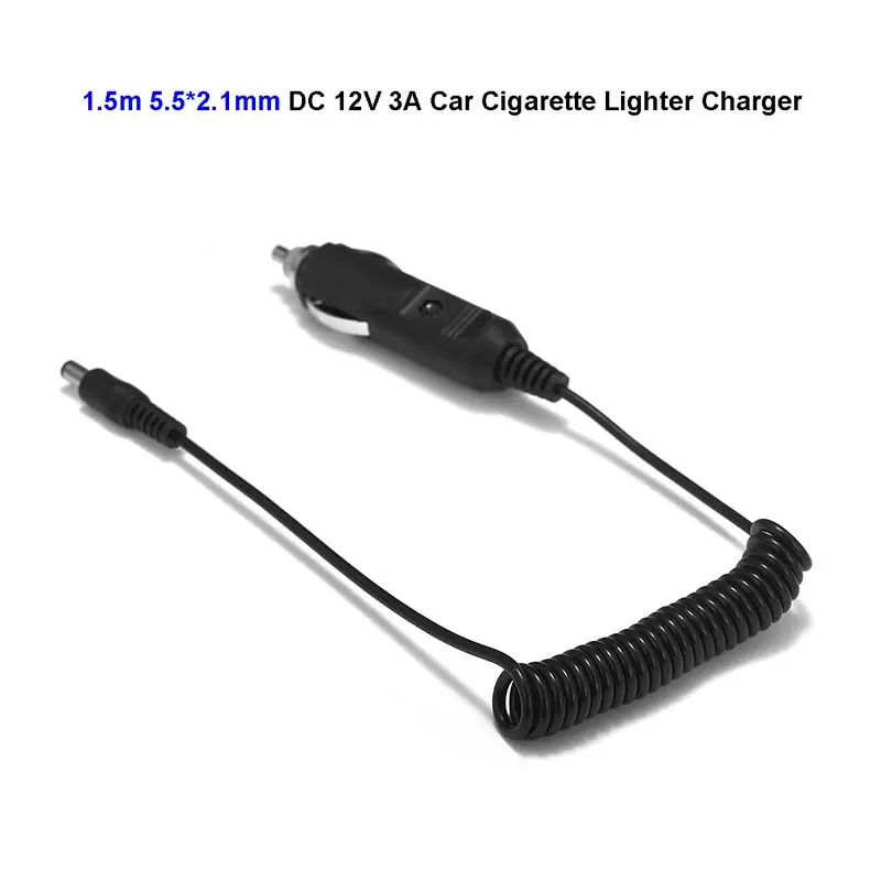 

12V 3A DC 5.5mm x 2.1mm Car Auto LED Cigarette Lighter Socket Plug with Fuse Power Adapter For Battery Charger LED Strip Light