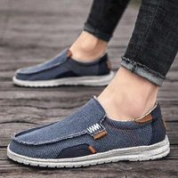 spring blue shoes loafers men lightweight casual canvas shoes for men flat slip on men footwear size 46 47 mocasines hombre