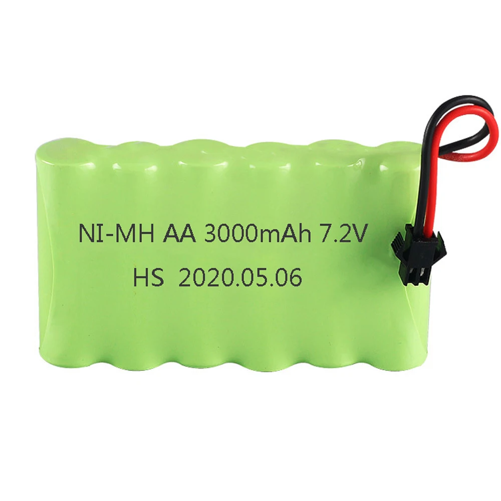 Upgrade 7.2V 3000mah NiMH Battery M model For Rc Toys Cars Tanks Truck Robot Gun Boat AA Ni-MH 7.2v Rechargeable 1-10PCS | Электроника