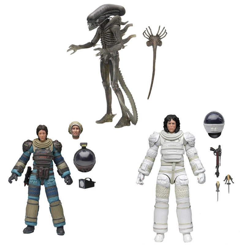 

Шейный инопланетянин NECA, 40-й юбилей, четвёртая волна, инопланетянин, тетя, 7 дюймов, подвижный