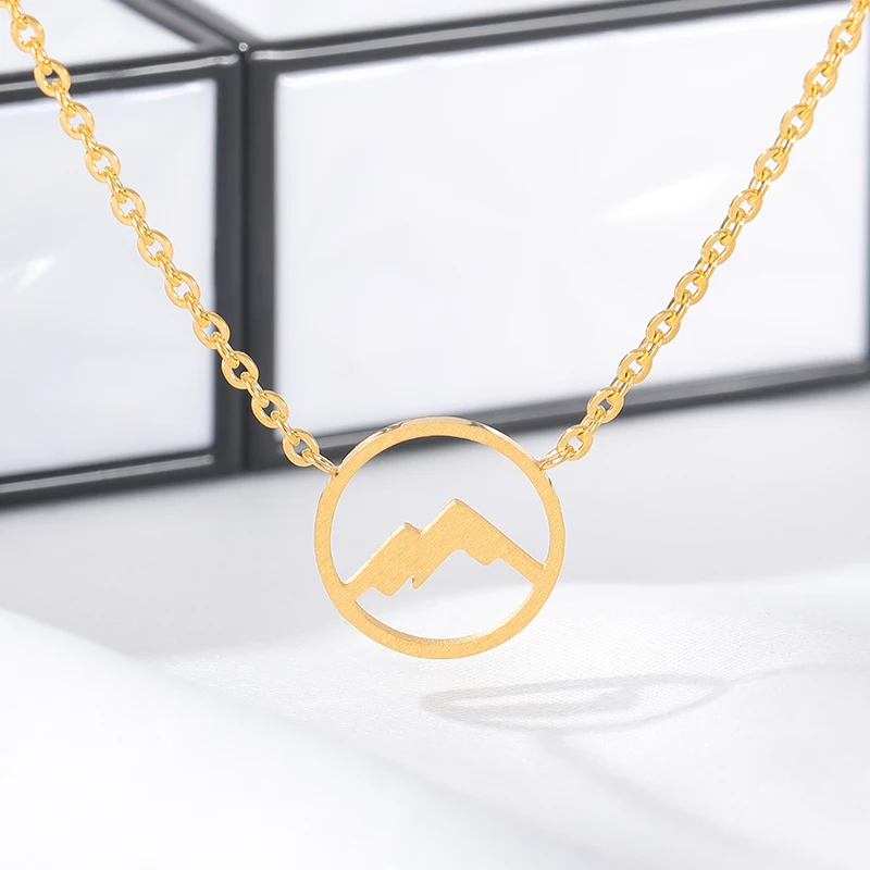 Оптовая продажа 10 шт. розовое золото Цвет Collares Largos De Moda 2021 кольца из нержавеющей