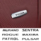 Наклейка на переднее сиденье, металлические значки для тюнинга Nissan Altima, патруль, Pulsar, Qashiqai, Rogue, Sentra, автомобильные аксессуары