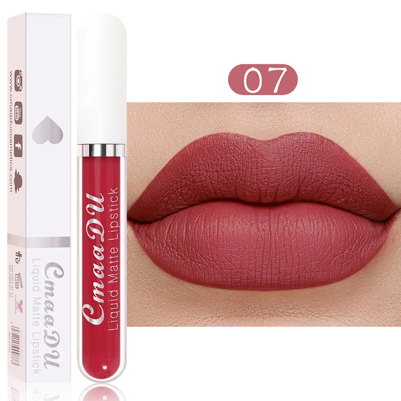 

18 Color Matte Lipstick for Lips Non-Stick Cup Lip Stick Lipgloss Waterproof Long Lasting Lip Glaze Tint Female Makeup Cosmetics