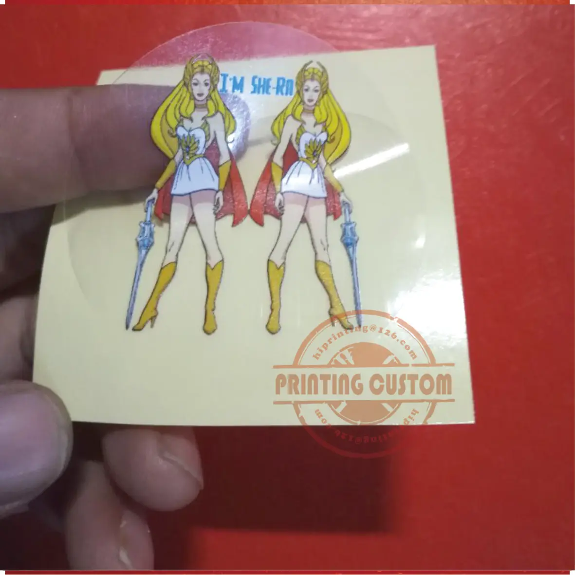 2x2 дюйма белая виниловая наклейка печать на заказ/kiss cut sticker
