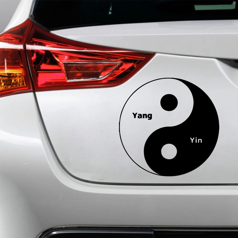 

Diy Yin and Yang Car Wrap Creative Vinyl Sticker On Car Stickers And Decals Window Sticker Car-Styling Decal