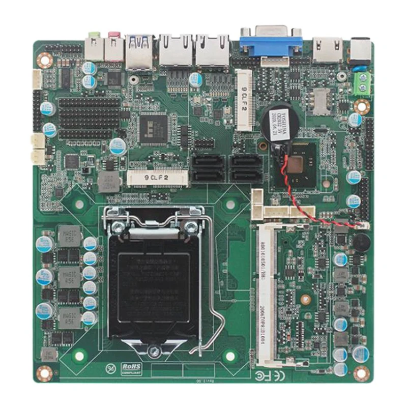 

LGA1150 Pin H81 4-го поколения I5 I7 двойной сетевой порт 6OOM настольный компьютер ITX материнская плата промышленного управления