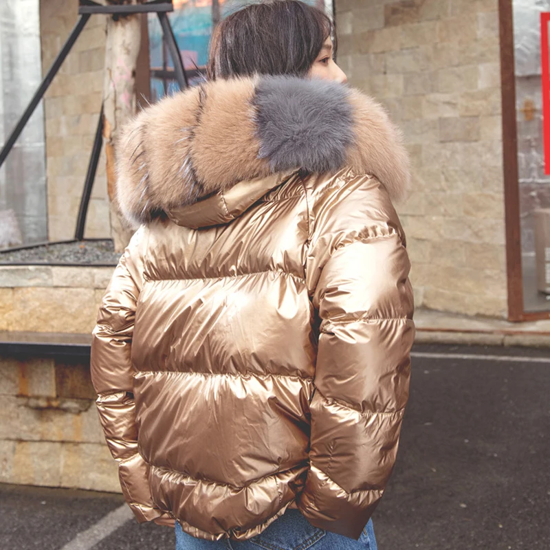 Fitaylor женский зимний пуховик теплая куртка с большим воротником из