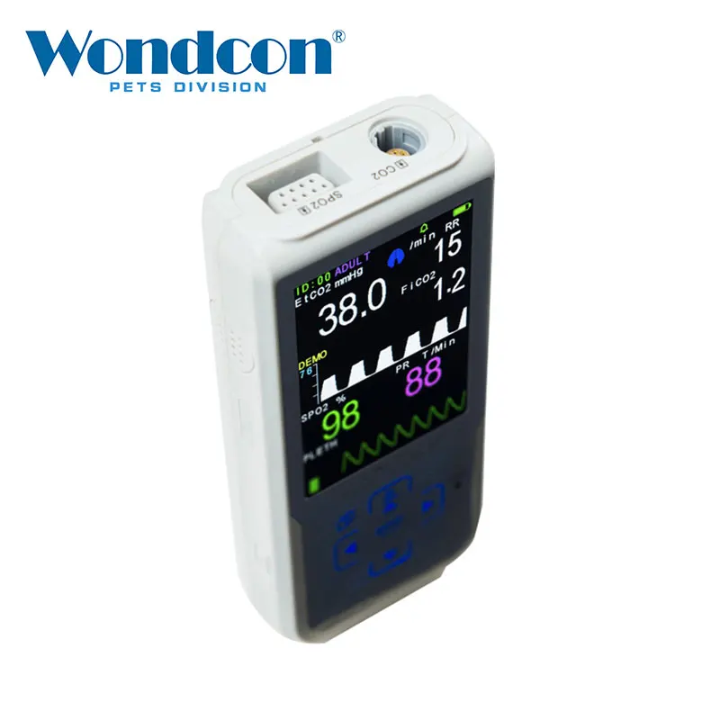 Wondcon WMV 650E Ветеринарный монитор SPO2 ETCO2 для собак и кошек Ветеринария
