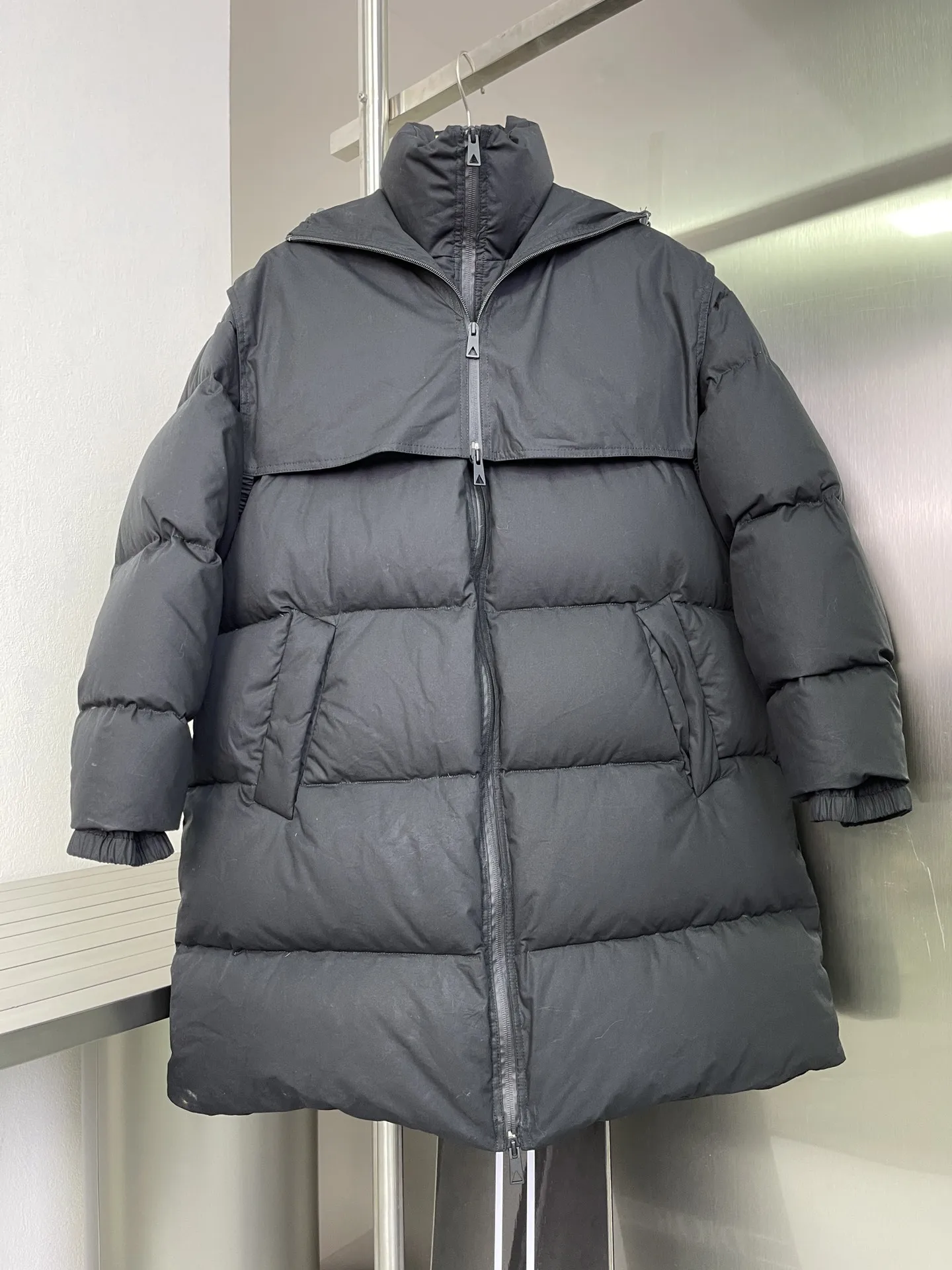 

Long Down Jacket 2021 New Winter White Goose Down Knee Length Thickened Coat 3 Colors