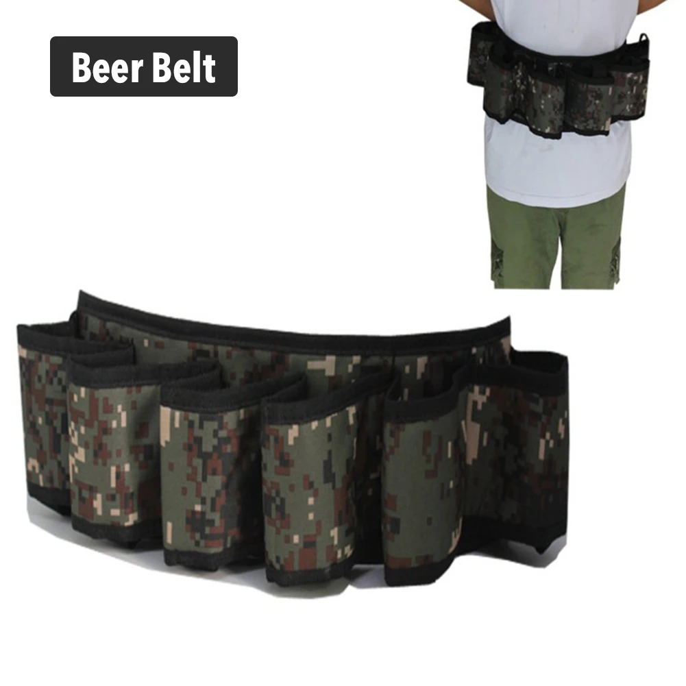 Альпинизм Открытый пивной ремень для напитков Рюкзак Набор посуды переноски 6