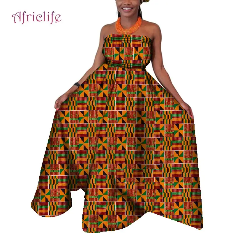 Летний комплект из туфель и сумочки в Африканском платья для женщин без бретелек