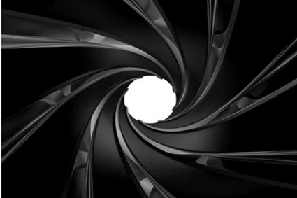 Виниловый фон для студийной фотосъемки с изображением Джеймс Бонд 007 черного