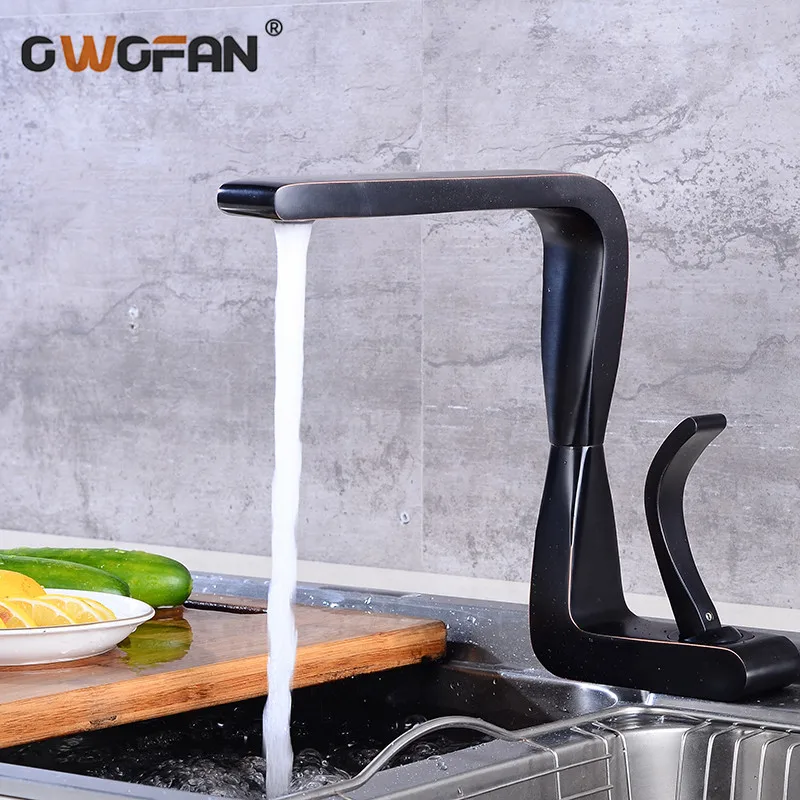 Смеситель Ванная комната раковина кран черный смеситель с краном одной ручкой на