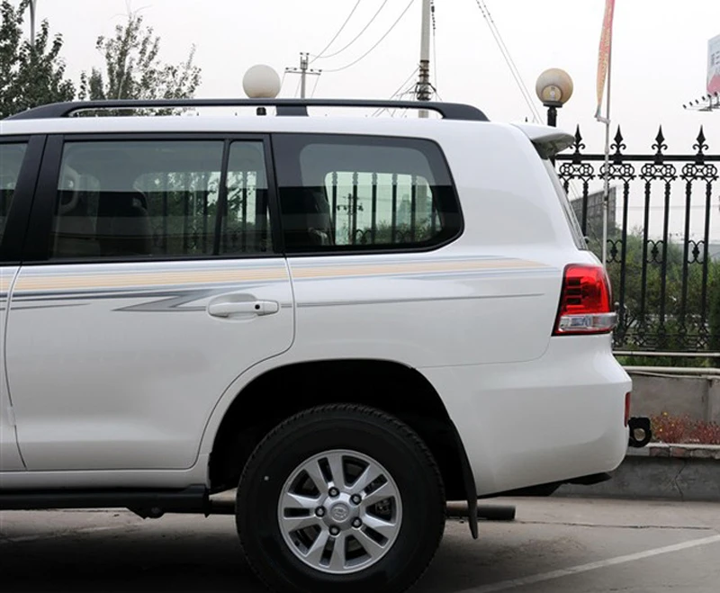 Аксессуары для Toyota Land Cruiser LC200 2008 2016 Пластиковый черный багажник на крышу