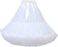 womens knee length 50s soft puffy tutu skirts ballet costume tulle underskirts knee length petticoat skirt for women