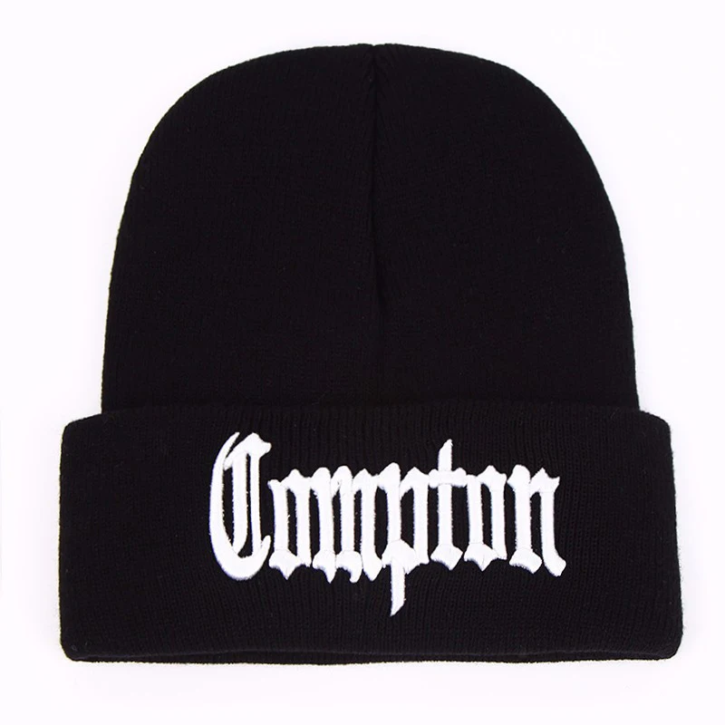 

New West beach gangsta Compton Eazy-E Winter Warm Fashion Beanie Hats Knitted bonnet Caps Hip Hop Gorros Knit Hats Men Women