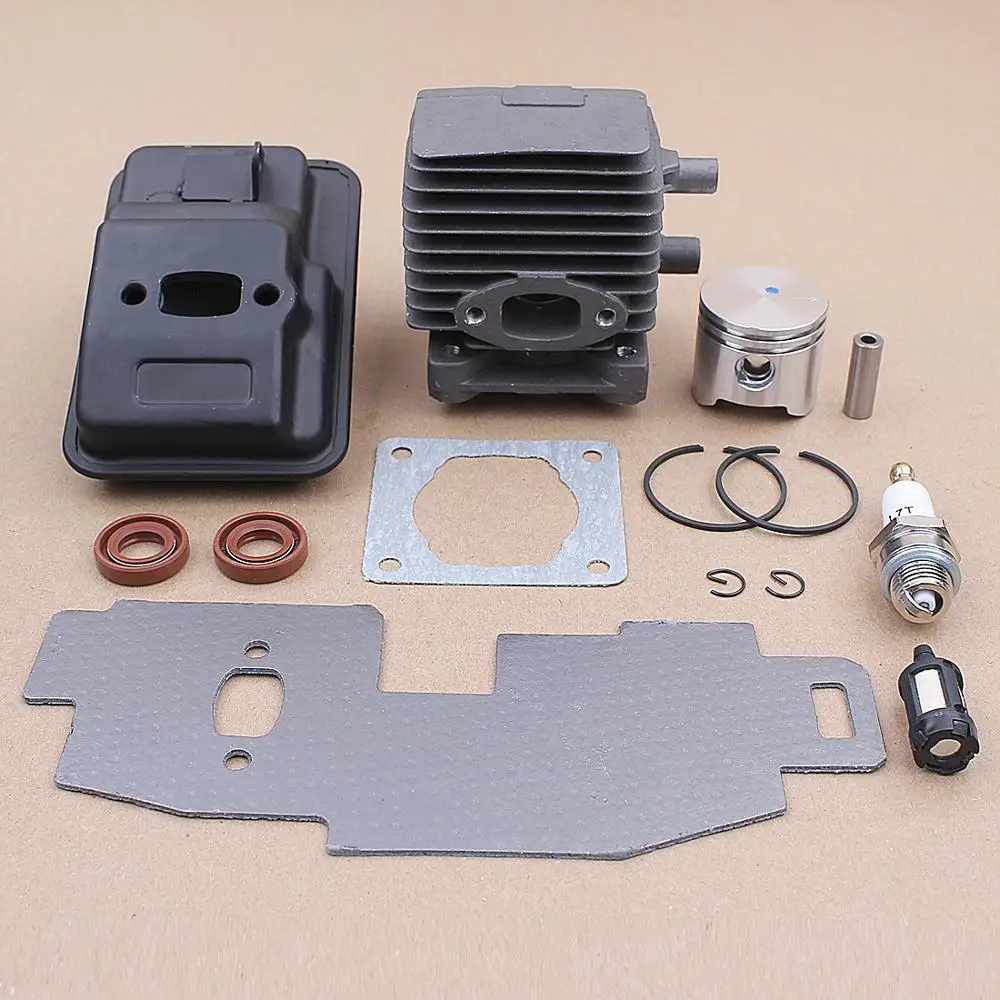 34MM Cylinder Piston Exhaust Muffler Gasket Kit for Stihl FS75 FS80 FS85 Trimmer 4137-140-0603 Oil Seal Parts