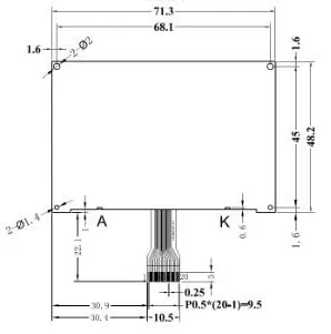 20PIN 12864 COG lcd сварочный экран ST7567 контроллер Белый/Зеленый/Синий Подсветка