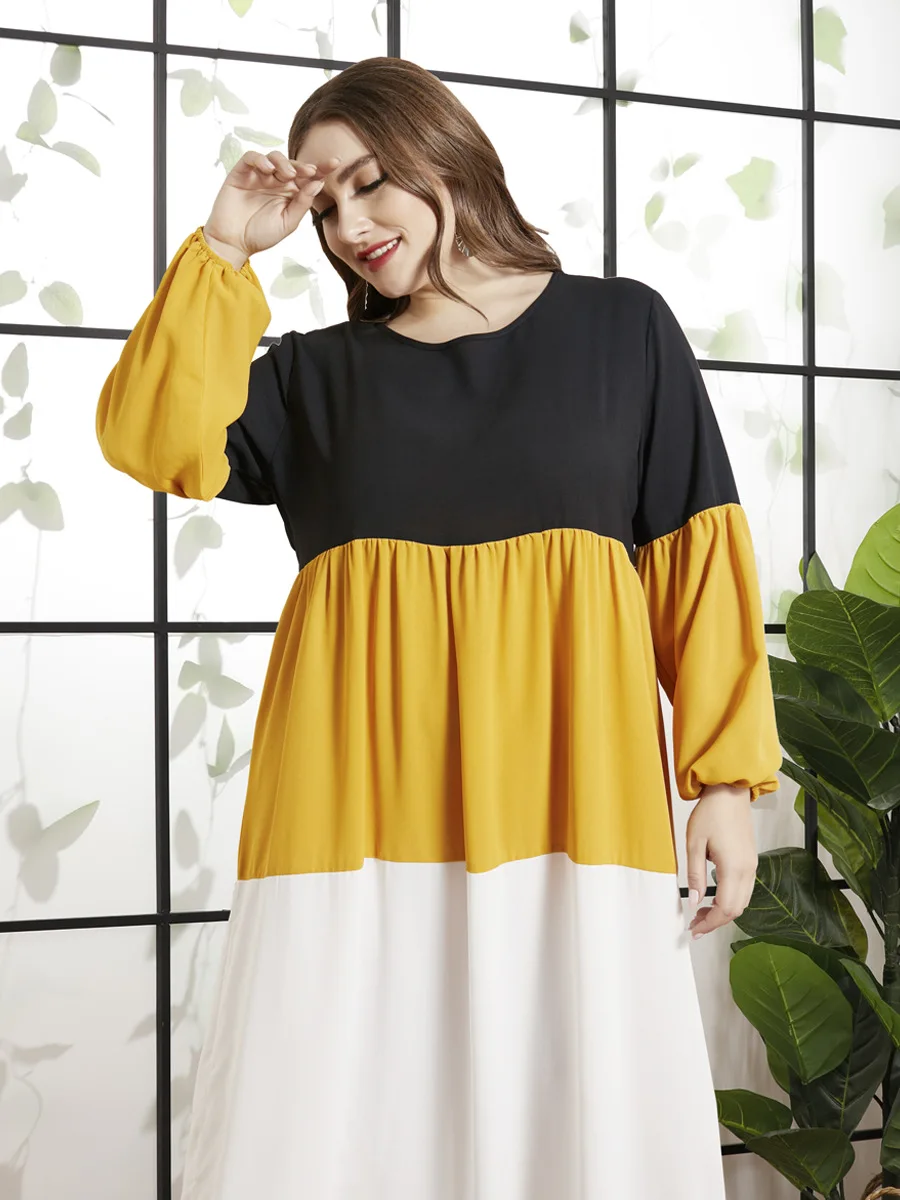Кафтан мусульманский абайя платье для женщин с длинным рукавом Jubah