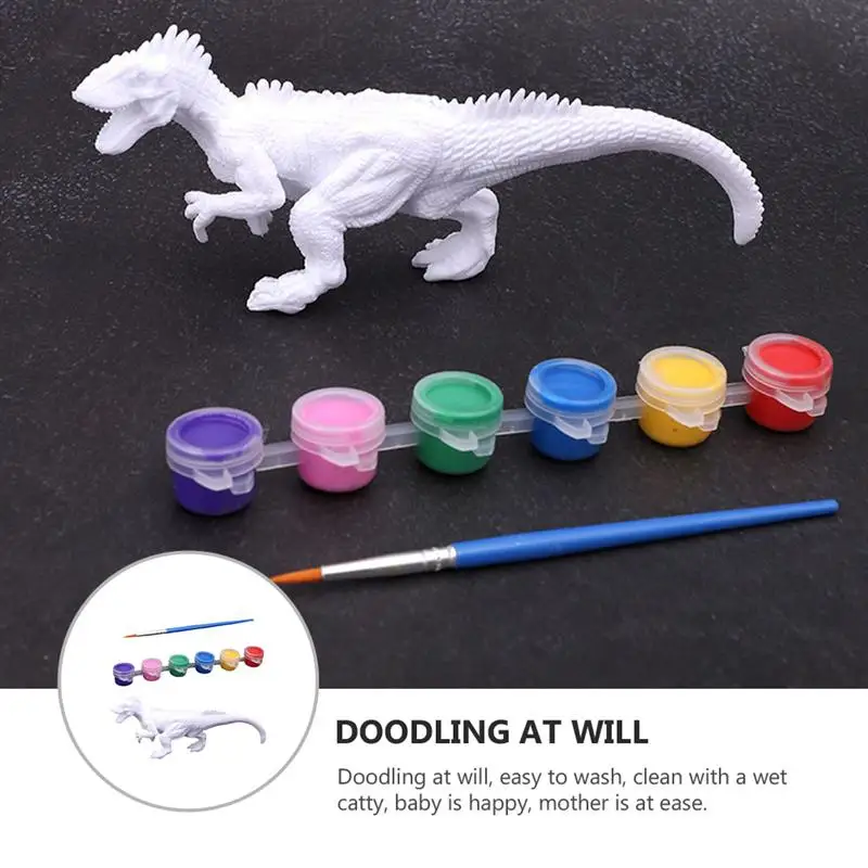 

1 set of Kids DIY Dinosaur Baby Educational Toys Graffiti Dinosaur (Random Style)