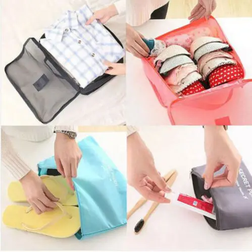 

6pcs Travel Bags Waterproof Clothes Storage Luggage Organizer Pouch Packing Cube