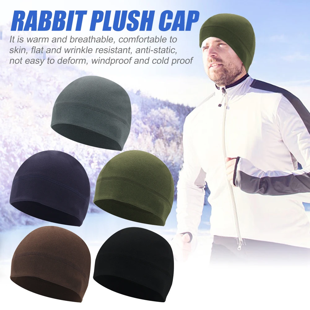 Ветрозащитная флисовая шапка для велоспорта и бега впитывающие влагу