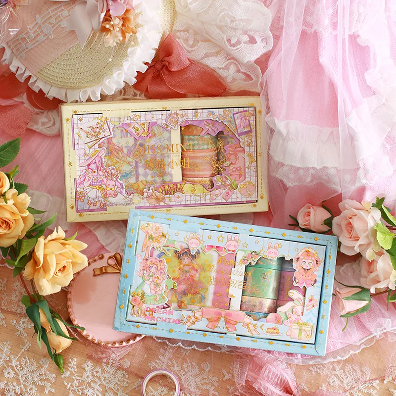 

Принадлежности для офиса, Набор наклеек для творческого руководства, 2 варианта стикеров, 10 × 10, Подарочная коробка, серия мятных конфет