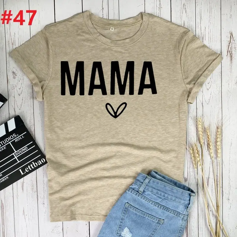 

Mama Printing T-shirts Women Summer 2021 Aesthetic Clothes Cotton Shirts for Women Fashion Camisetas Mujer Summer Graphic Tees