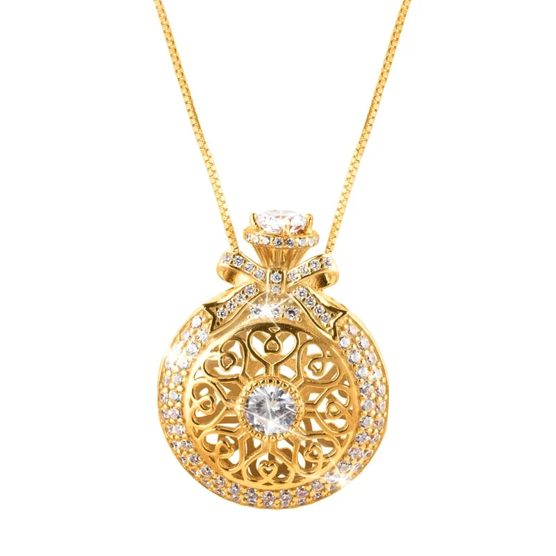 Роскошное женское свадебное ожерелье Huitan золотого цвета ажурный дизайн с бантом