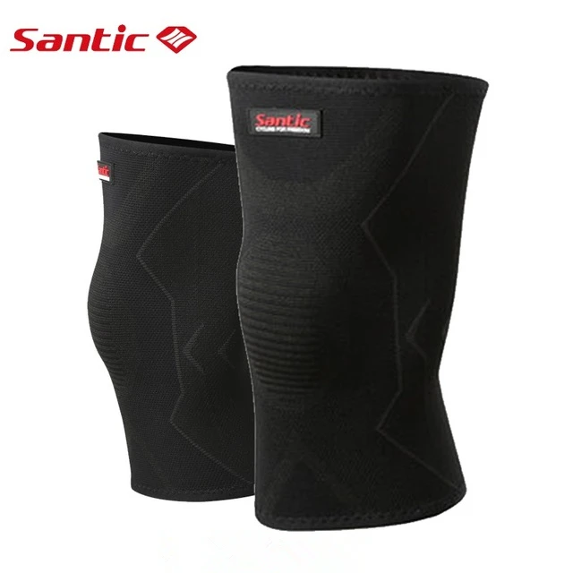 2 PCS Santic гетры для велоспорта, для мужчин и женщин, защита колена, 1 шт., высокая эластичность колена, рукав для пеших прогулок, альпинизма, спорта, безопасности, Rodilleras - Цвет: 2 PCS