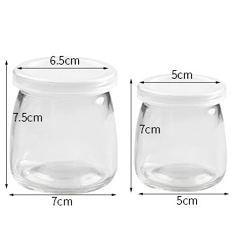 100ML/200ML Wishing Bottle Honey Yogurt Pudding Glass Bottle Mini Cup Bottle Jelly Milk Baking Mold Food Storage Container 1pc images - 6