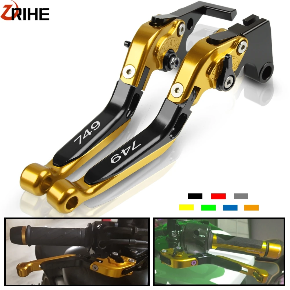 

For Ducati 749 S/R 749S 749R 2003 2004 2005 2006 Motorcycle Aluninum brake handle Adjustable Foldable Clutch Brake Levers Handle