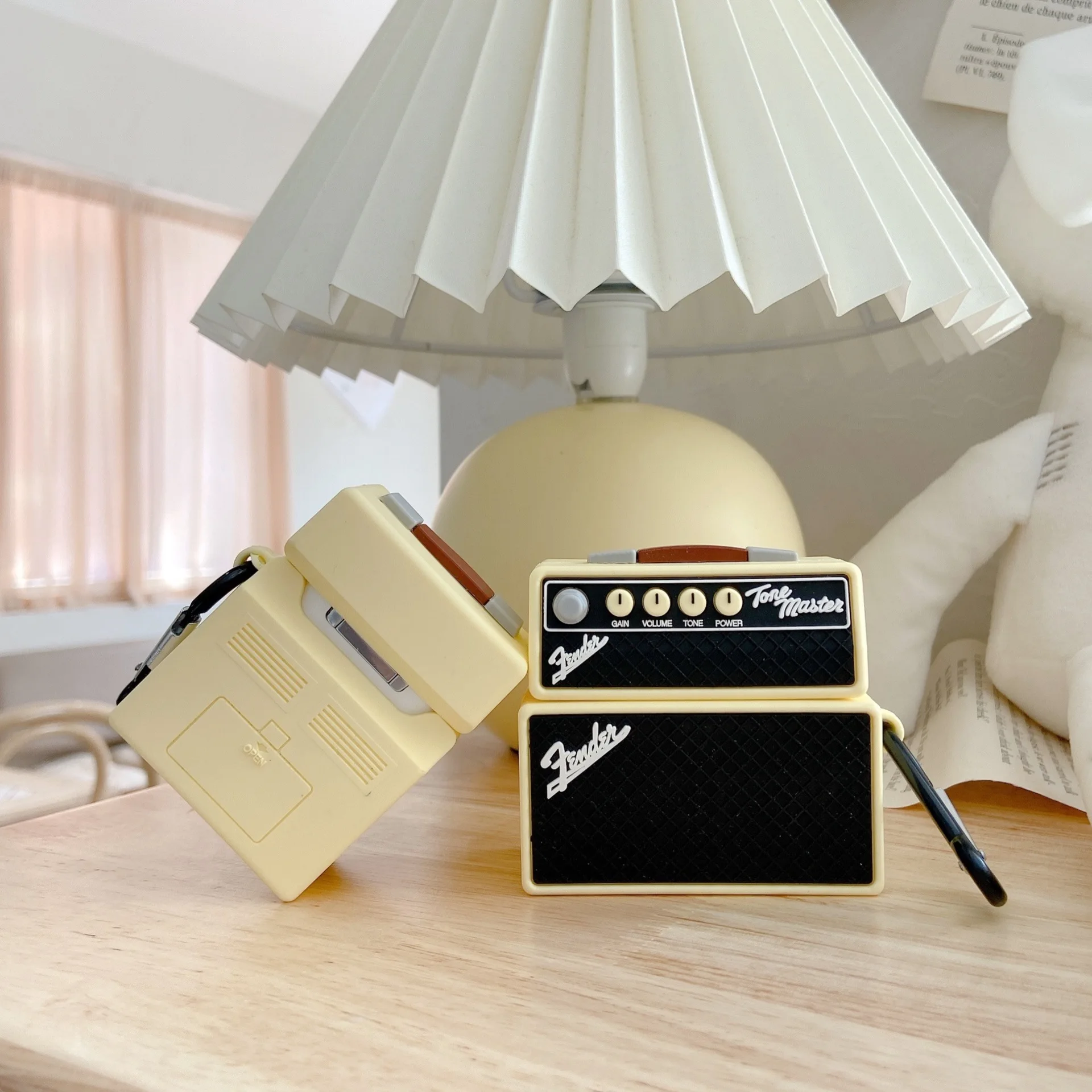 Мягкий силиконовый чехол Funda громкоговоритель в стиле ретро музыкальные стерео 3D