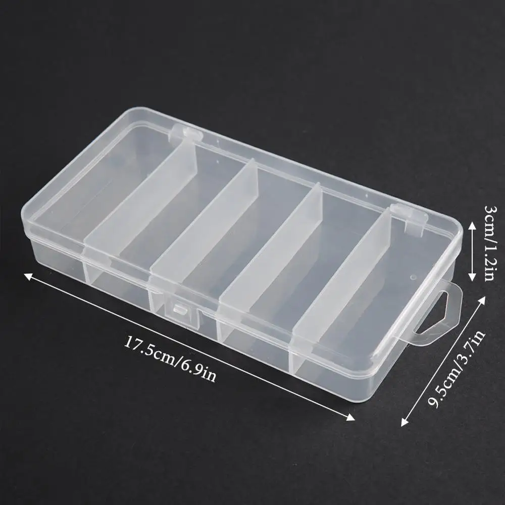 Double-side Fishing Tackle Box Wood Shrimp Tools Case Fishing Bait Lure Storage Case Multiple Compartment Large Fishing Tool box - Цвет: 17.5x15.5x3cm