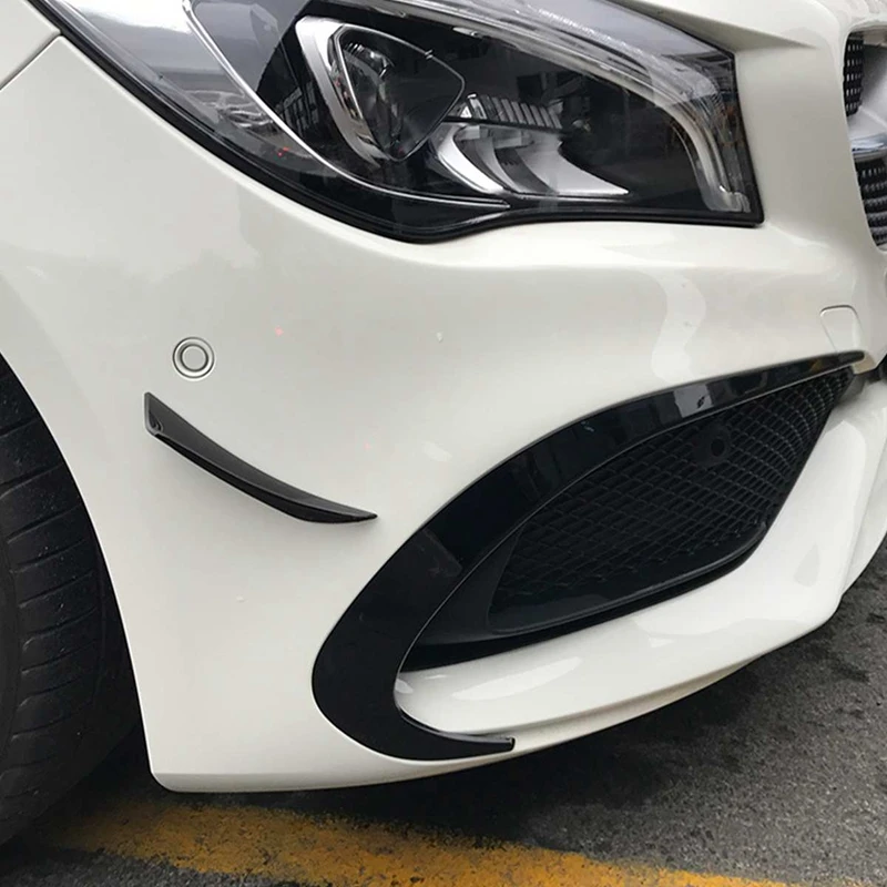 Разветвитель переднего бампера из углеродного волокна спойлер для Mercedes Benz W117 CLA45