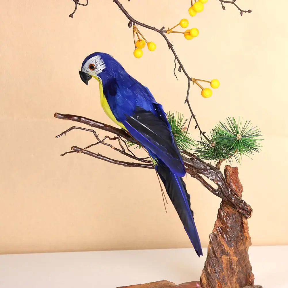 Искусственное перо ручной работы 28 см статуэтка Ара для сада газона украшение