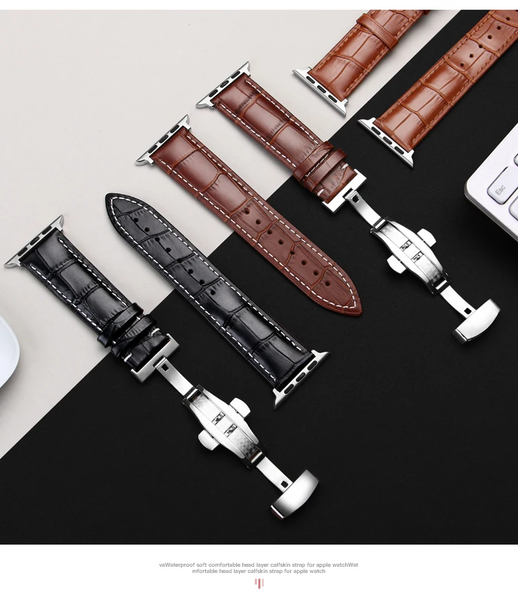Ремешок для часов Carouse из натуральной коровьей кожи для Apple Watch, ремешок 38 мм, 42 мм, серия 4/3/2/1 iwatch, ремешок для Apple Watch, браслет 40 мм, 44 мм