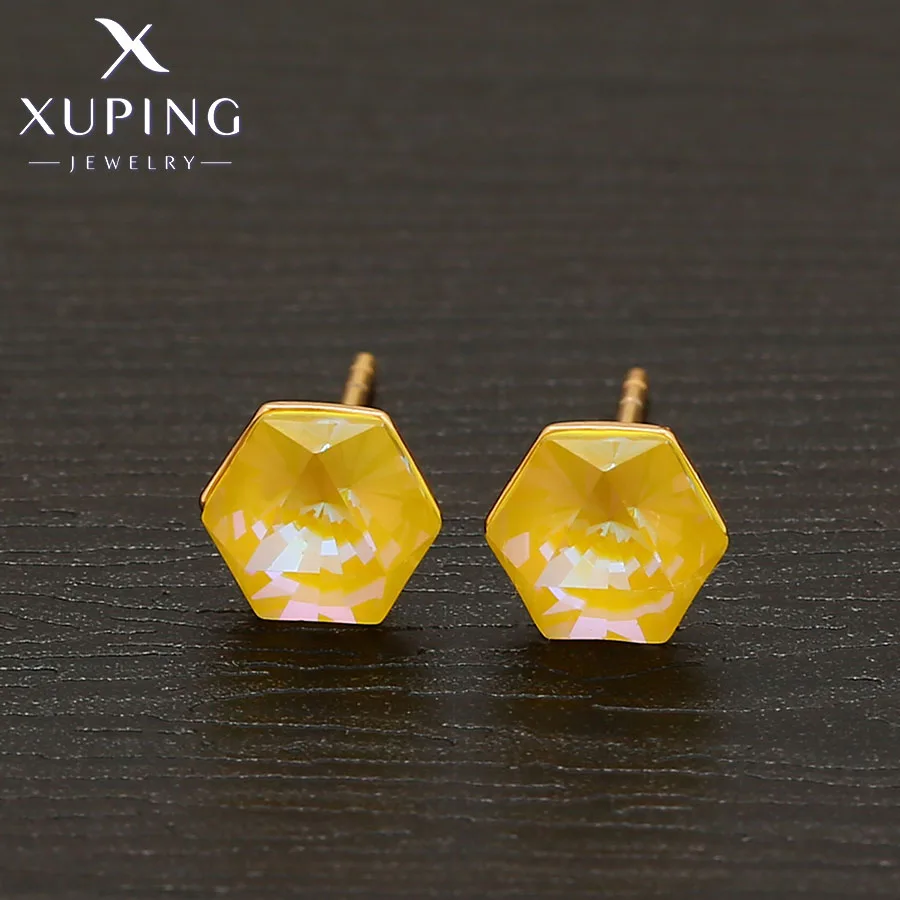 

Xuping Jewelry New Arrival Fashion Gold Color Crystals Earrings for Women Gift A00700705