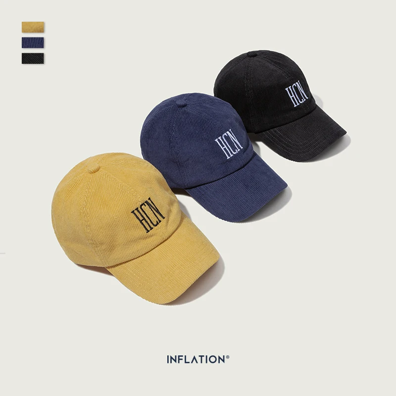 Мужская бейсболка с вышивкой INFLATION регулируемая из хлопка в стиле хип хоп Новое
