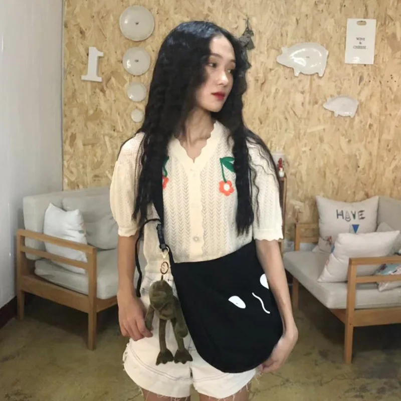 Youda новинка милые для девушек простой стиль Холщовая Сумка колледжа ветер