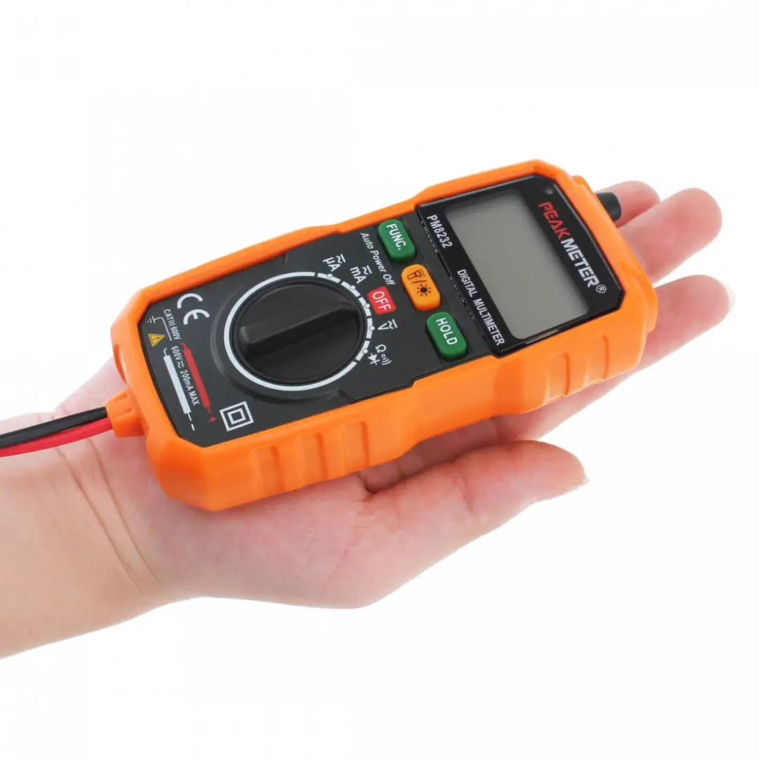Портативный цифровой мультиметр PM8232 амперметр постоянного/переменного тока с