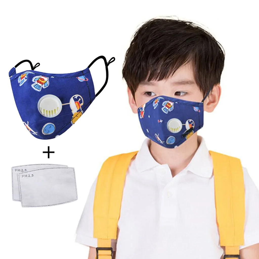

Kids Reusable Cute Cartoon Pm2.5 Pollution Respirator Cover Mask Windproof Cubreboca Comfortable Breathable Mascarilla Face Mask