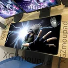 Коврик для мыши XGZ с анимацией, черный коврик для мыши с застежкой на края, резиновый противоскользящий, с молнией, для компьютерного стола, XXL