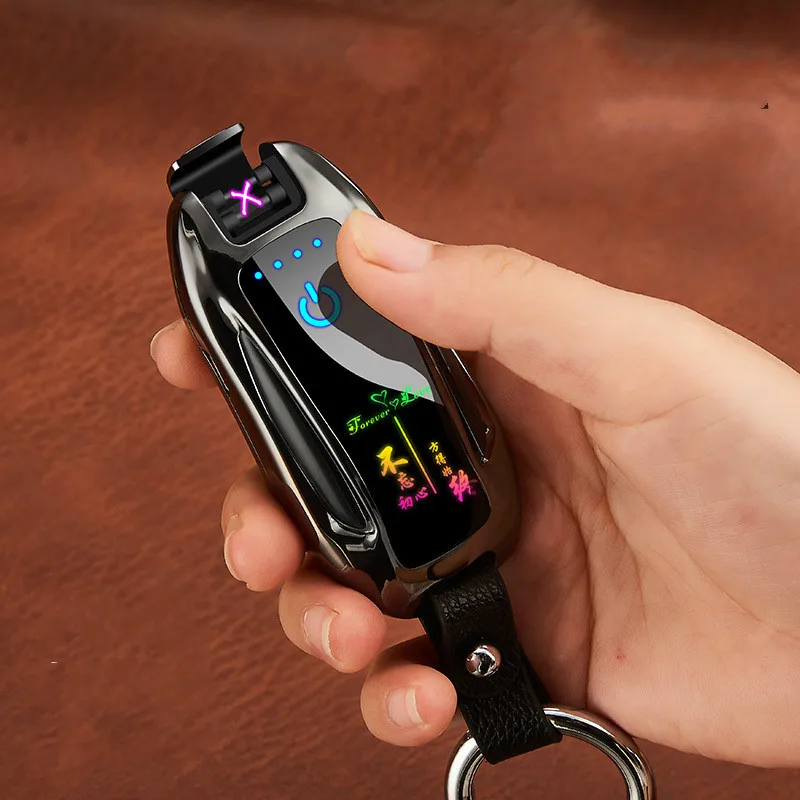 Новая модель автомобильного ключа двухимпульсно-дуговая зажигалка с сенсорным