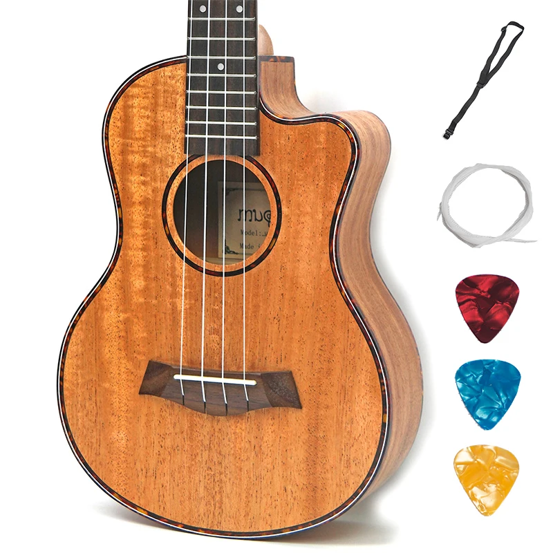 Tenor концертная акустическая электрическая Гавайская гитара 23 26 дюймов дорожная 4