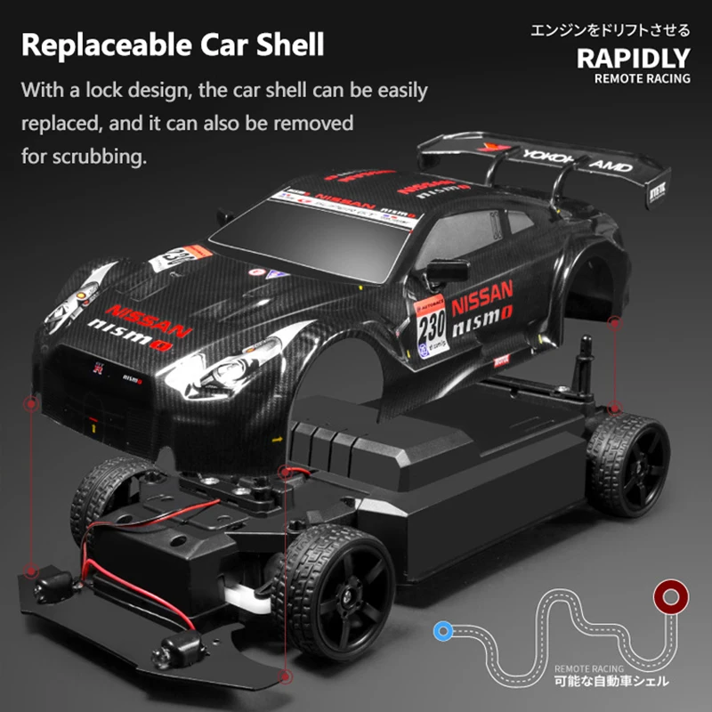 Полноприводная Модель гоночного автомобиля на радиоуправлении 30 км/ч